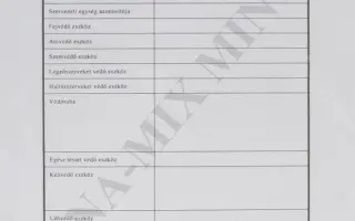 3. sz. mell. A munkakörökhöz szüks. egyéni védőeszk. meghat. 1